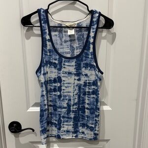 Lucky Brand Navy and White Tank Top